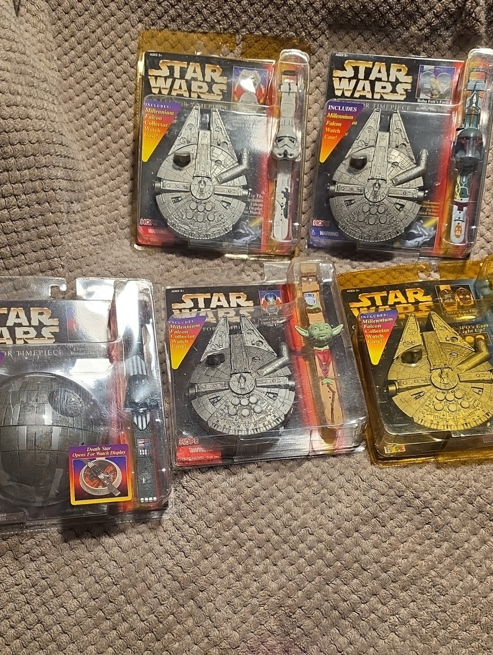 Star Wars Metallic Millennium Falcon & Death Star Watch Sets - Silver & Gold 5